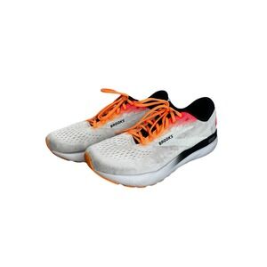 Brooks Ghost 16 Mens Size 12 White Black Athletic Running Walking Shoes Sneakers